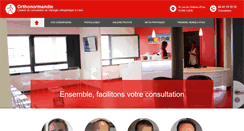 Desktop Screenshot of orthonormandie.com